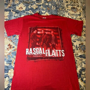 VTG Rascal Flatts Unstoppable Red Short Sleeve T-Shirt Small Concert Tour